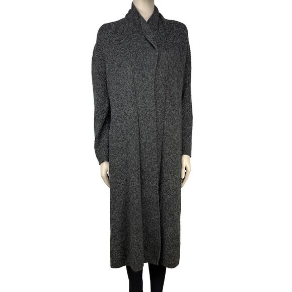 LA LLAMA Comfy Alpaca Hand Knitted Long Sweater Cardigan sz L - Picture 2 of 8